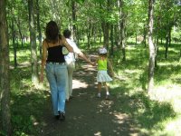 По зелёной аллее на карусели в детский парк